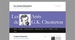 Desktop Screenshot of amisdechesterton.fr